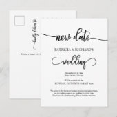 延期された結婚式のご案内 ポストカード (正面/裏面)