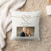 延期された結婚式の日付の保存招待状 クッション (ブランケット)