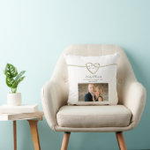 延期された結婚式の日付の保存招待状 クッション (椅子)