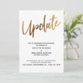 延期された結婚式の最新情報のお知らせ 招待状 (スタンド正面)