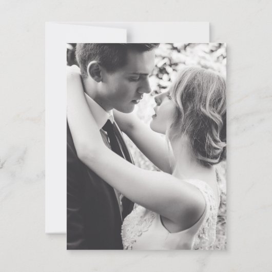 延期された結婚日付の変更の保存を解除する セーブザデート (裏面)