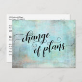 延期された計画のアクア結婚チェンジ ポストカード (正面/裏面)