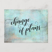 延期された計画のアクア結婚チェンジ ポストカード (正面)