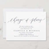 延期された計画結婚の変更 招待状 (正面)