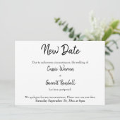 延期された「新しい日結婚付」の発表 招待状 (スタンド正面)