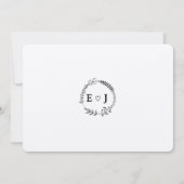 延期さ結婚れたクラフトカード 招待状 (裏面)