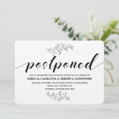 延期さ結婚れたクラフトカード 招待状 (スタンド正面)