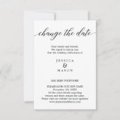 延期さ結婚れた新しい計画の変更 招待状 (正面)