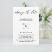 延期さ結婚れた新しい計画の変更 招待状 (スタンド正面)