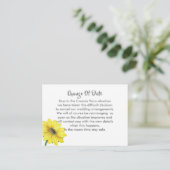 延期さ結婚れた日付変更のお知らせ エンクロージャーカード (スタンド正面)