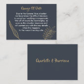 延期さ結婚れた日付変更のお知らせ エンクロージャーカード (正面/裏面)