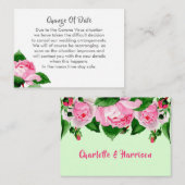 延期さ結婚れた日付変更のお知らせ エンクロージャーカード (正面/裏面)