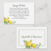 延期さ結婚れた期日変更の発表 エンクロージャーカード (正面/裏面)