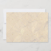 延期さ結婚れた計画の変更金ゴールドとハート 招待状 (裏面)