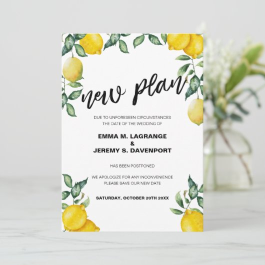 延期した結婚式の日程、新たな計画のお知らせ セーブザデート (スタンド正面)