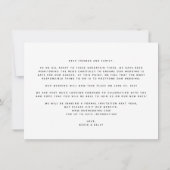 延期になった結婚式 計画変更 招待状 (裏面)