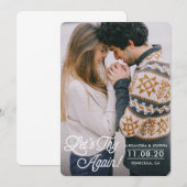 延期のお知らせカードをもう一度試してみましょう 招待状 (正面/裏面)