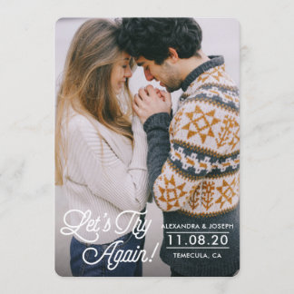 延期のお知らせカードをもう一度試してみましょう 招待状