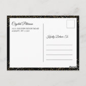 延期のお知らせ 花の退職パーティー ポストカード (裏面)