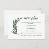 延期の発表 出欠カード (正面/裏面)