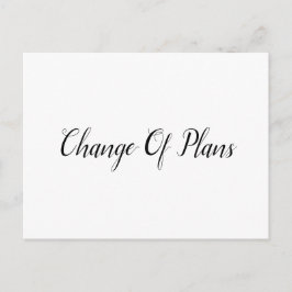 延期の結婚式 案内ポストカード