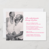 延期の赤い椿の結婚式　キャンセル 案内状 (裏面)