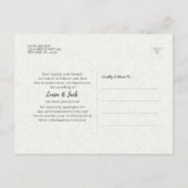 延期ひまわり結婚を再保存 案内ポストカード (裏面)