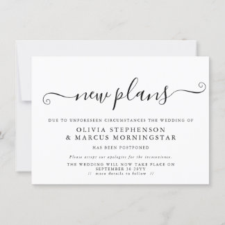 延期イベントのお知らせ 新しい計画 招待状