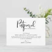 延期イベントのお知らせ 現代のカード 招待状 (スタンド正面)