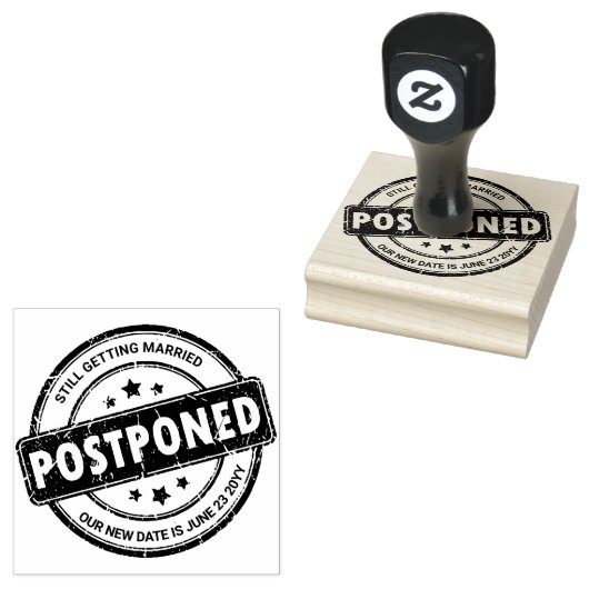 延期イベント用の新しい日付スタンプ ラバースタンプ (押印)