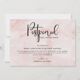 延期イベント発表、ブラッシュマーブルカード 招待状