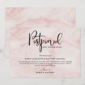 延期イベント発表、ブラッシュマーブルカード 招待状 (正面/裏面)