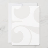 延期エレガントウェディング招待状イベント変更 招待状 (裏面)