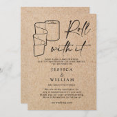 延期モダン日の変更の取消イベント 招待状 (正面/裏面)