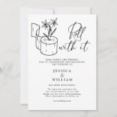 延期モダン日の変更の取消イベント 招待状 (正面)