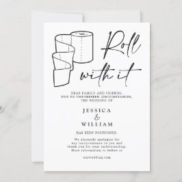 延期モダン日の変更の取消イベント 招待状