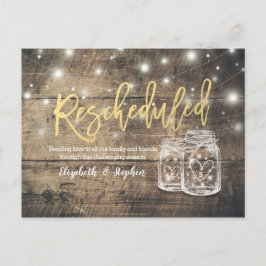 延期中結婚のメイソン・ジャース・ウッド 案内ポストカード