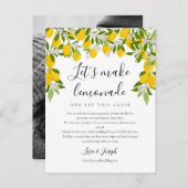 延期取り消しのレモン写真の変更 案内ポストカード (正面/裏面)