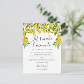 延期取り消しのレモン写真の変更 案内ポストカード (スタンド正面)