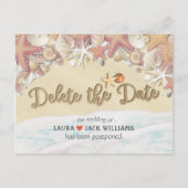 延期夏期結婚ビーチの削除 案内ポストカード (正面)