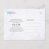 延期延期結婚を再保存 案内ポストカード (裏面)