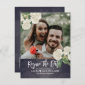 延期延期結婚を再保存 案内ポストカード (正面/裏面)