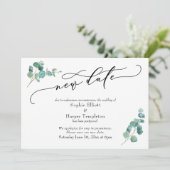 延期発表 新しい日付 ジューンベリー 結婚式延期のお知らせ 招待状 (スタンド正面)