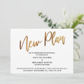 延期結婚された金ゴールド「新しい計画」の発表 招待状 (スタンド正面)