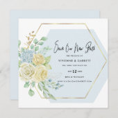 延期結婚の新しい日結婚付 セーブザデート (正面/裏面)