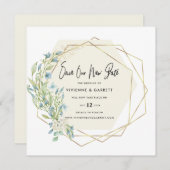 延期結婚の新しい日結婚付 セーブザデート (正面/裏面)