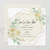 延期結婚の新しい日結婚付 セーブザデート (正面/裏面)