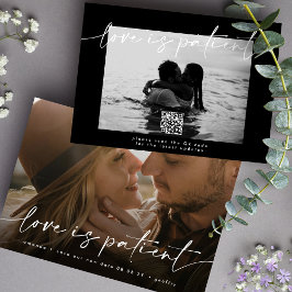 延期結婚の日付の変更QRコード写真 セーブザデート