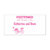 延期結婚の特別イベント日カスタム付き自転車 セルフインキングスタンプ (デザイン)