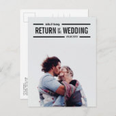 延期結婚写真結婚の返却 案内ポストカード (正面/裏面)